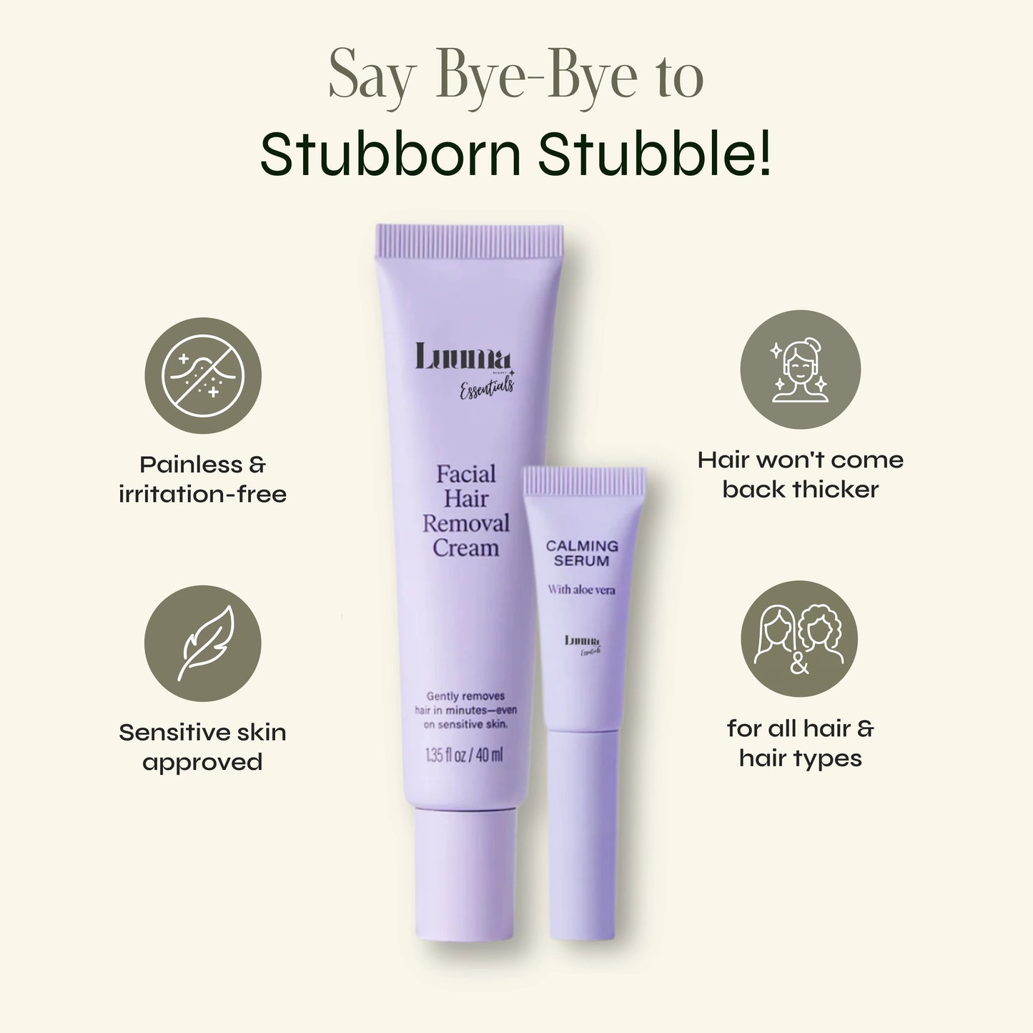 Painless Facial Hair Removal Cream