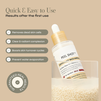 Peel Shot Glow Rice Ampoule Duo